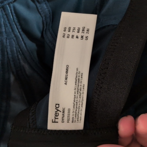 Freya Active Sonic Underwire Molded Sports Bra Midnight Leopard US 28I, NWT - Picture 6 of 7